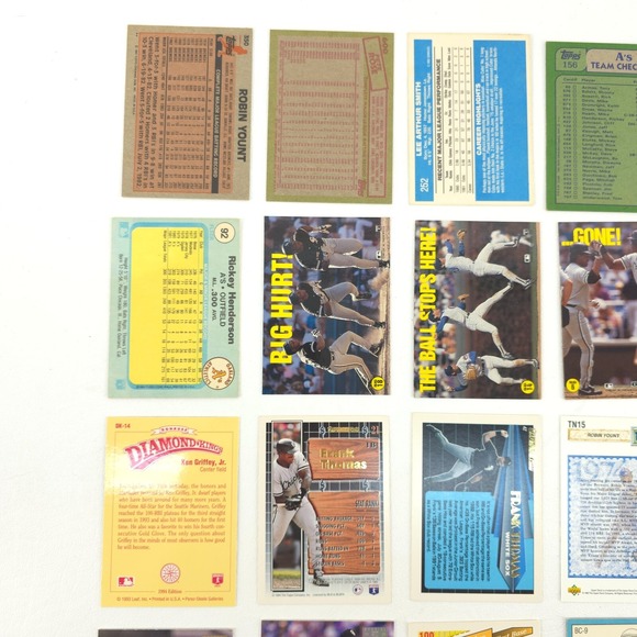 25 Card Baseball Star Lot Several Year Span All Pictured Yount Rose Thomas Ryan - Picture 7 of 11
